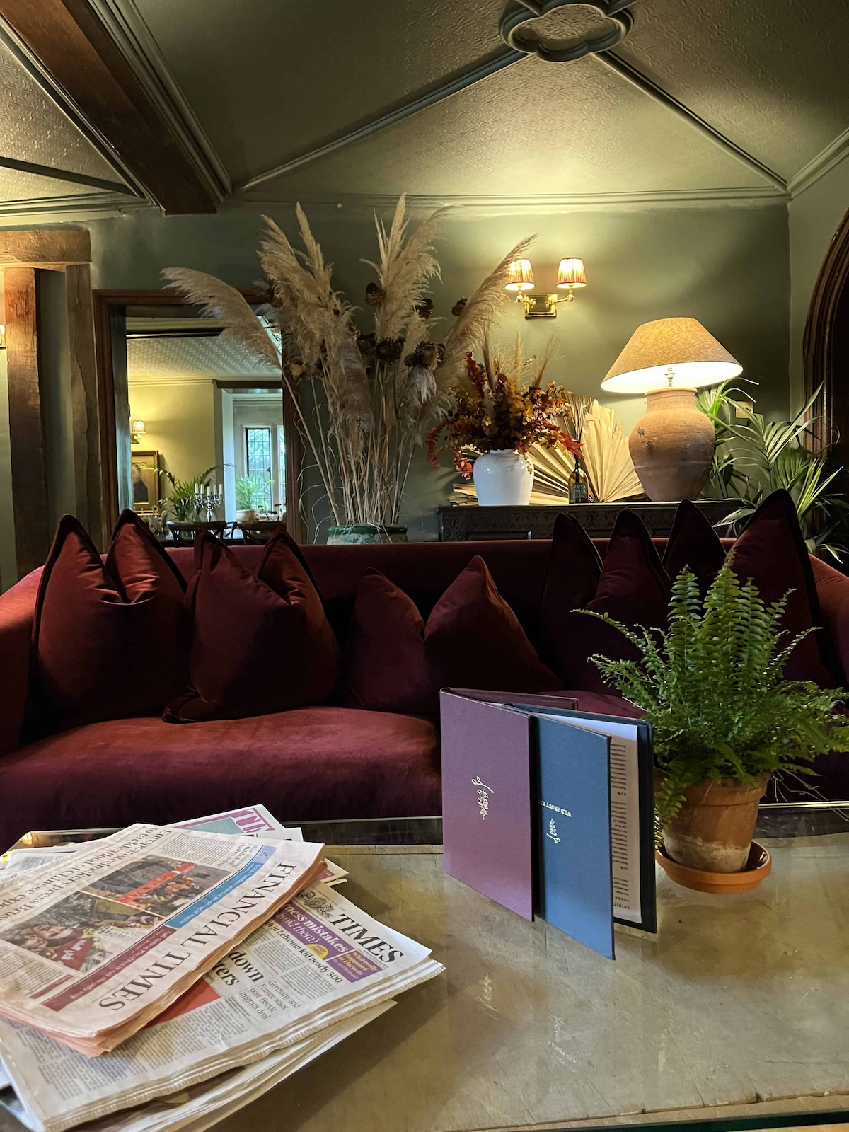 Lobby lounge of Boys Hall.