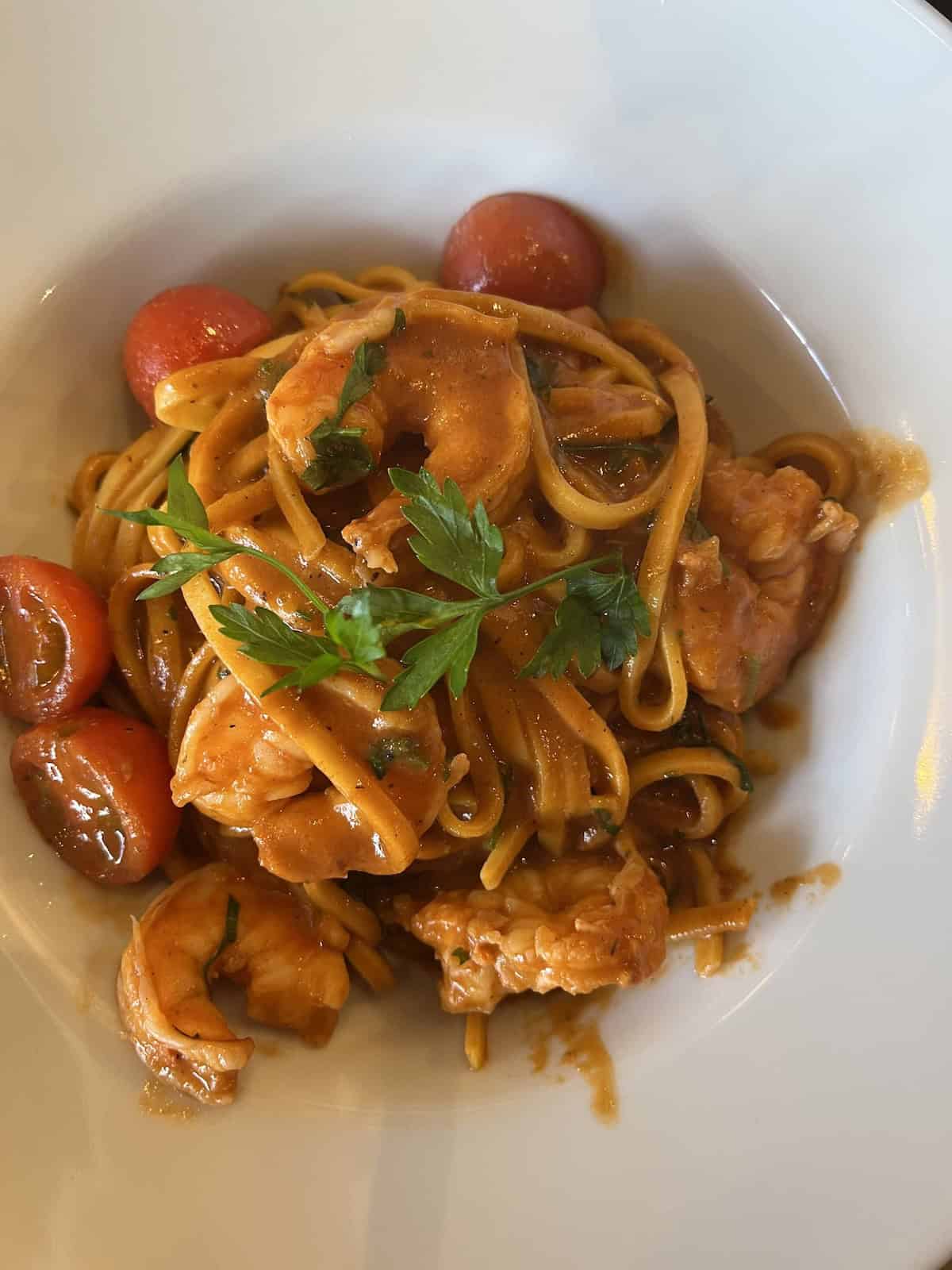 Pasta at La Tua Pasta in Bicester Village.