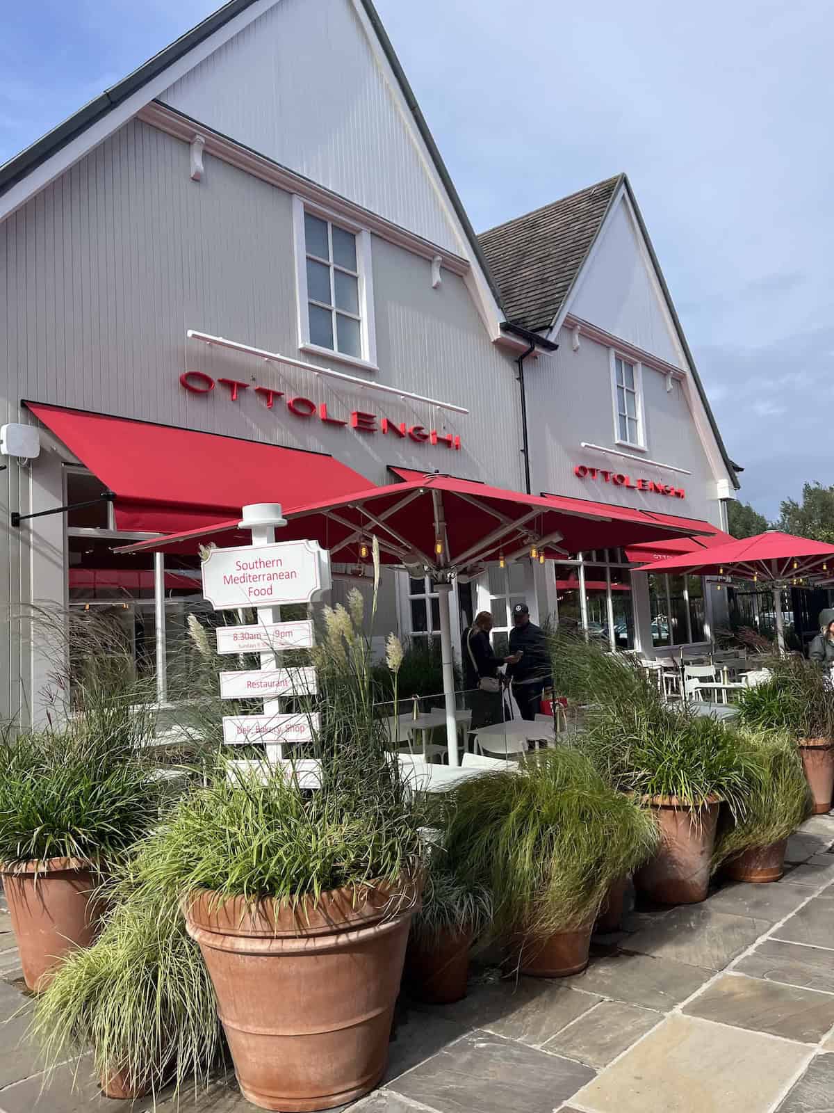 Ottolenghi restaurant in Bicester Shopping Village.