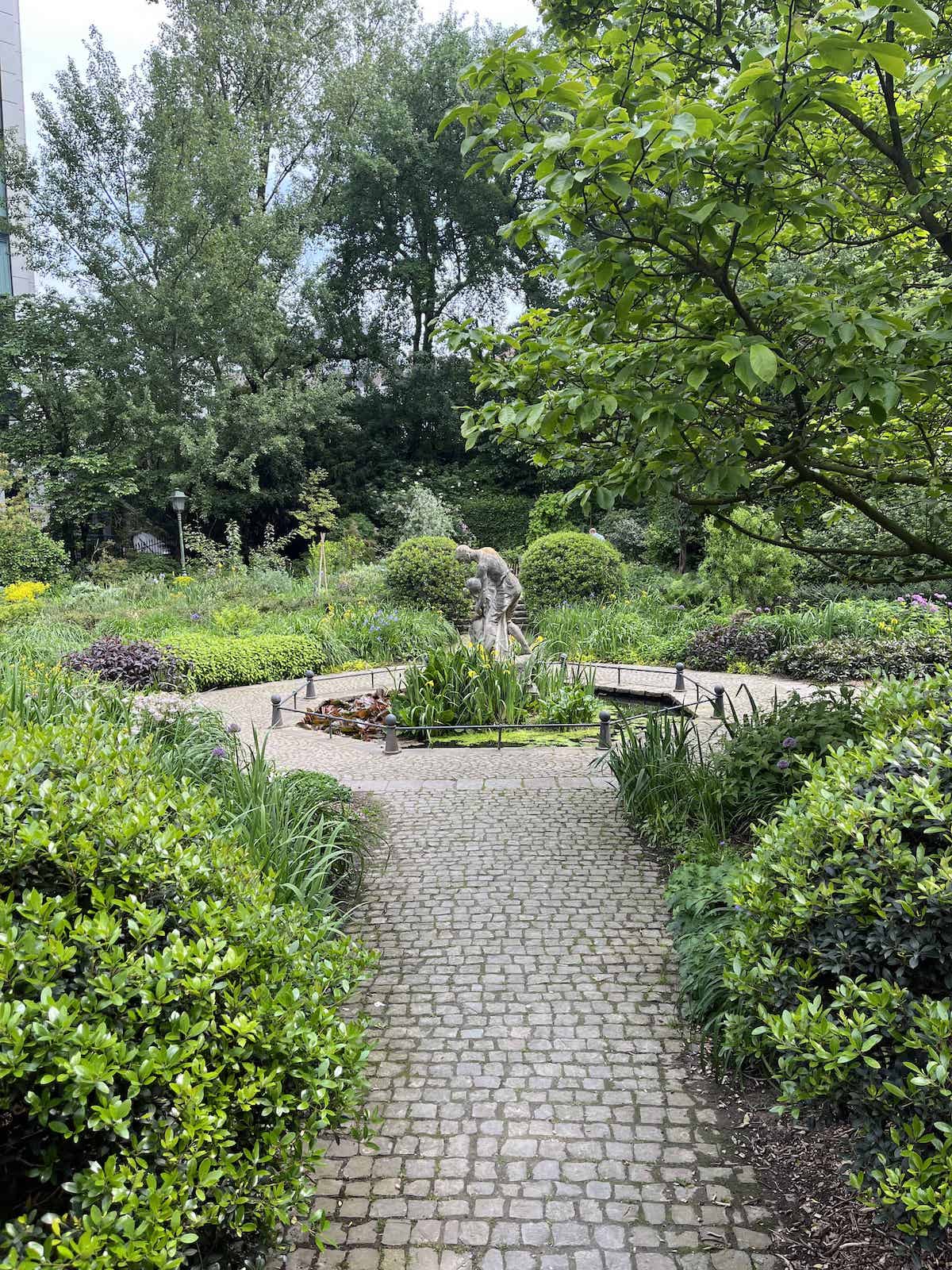 Small park in Brussels, Belgium.