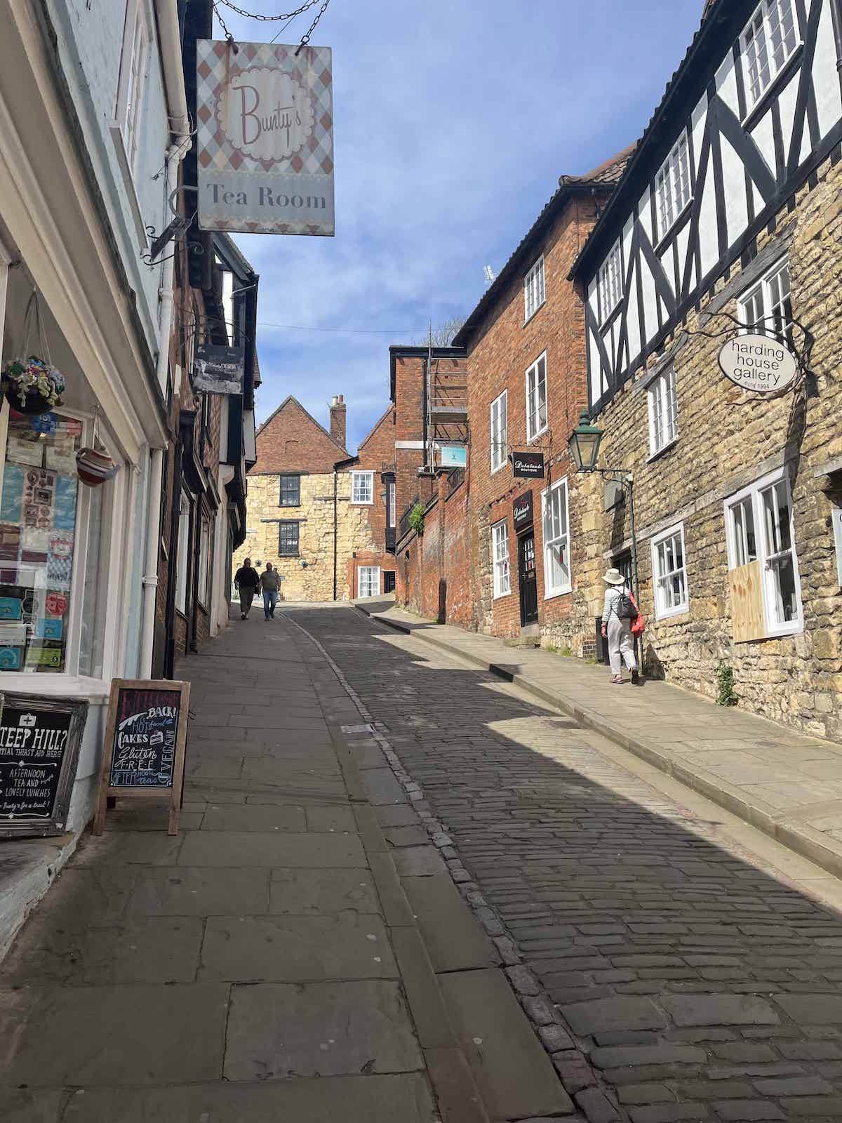 Steep Hill in Lincoln, UK.