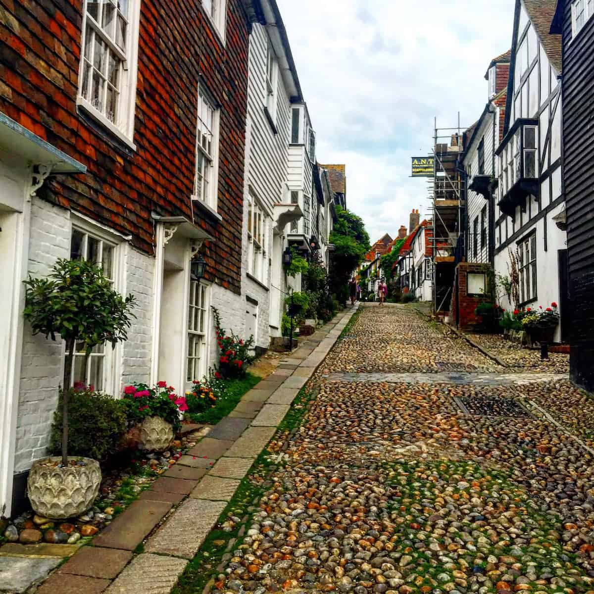The most famous street in Rye, England.