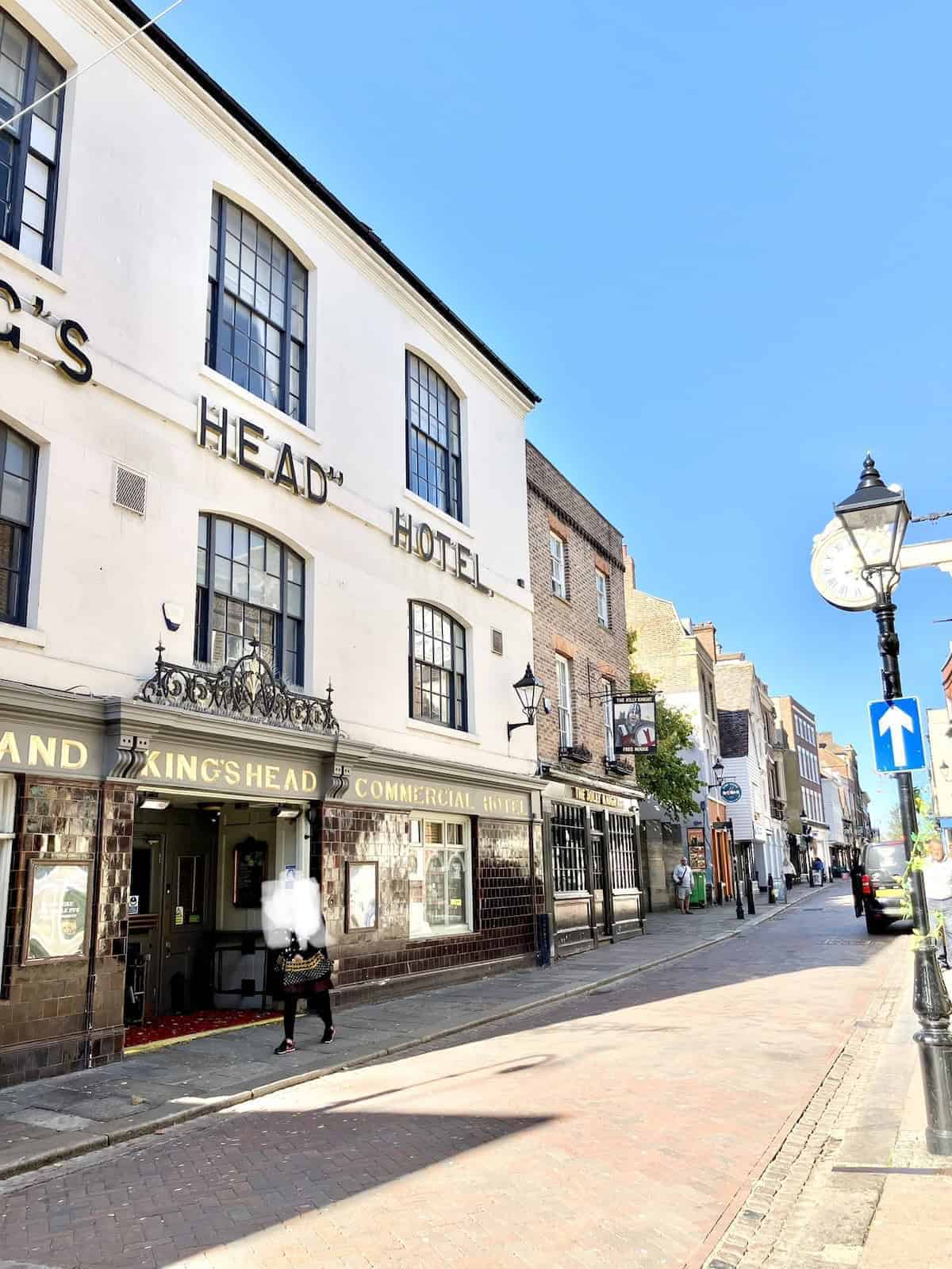 Town centre in Rochester, Kent, England.