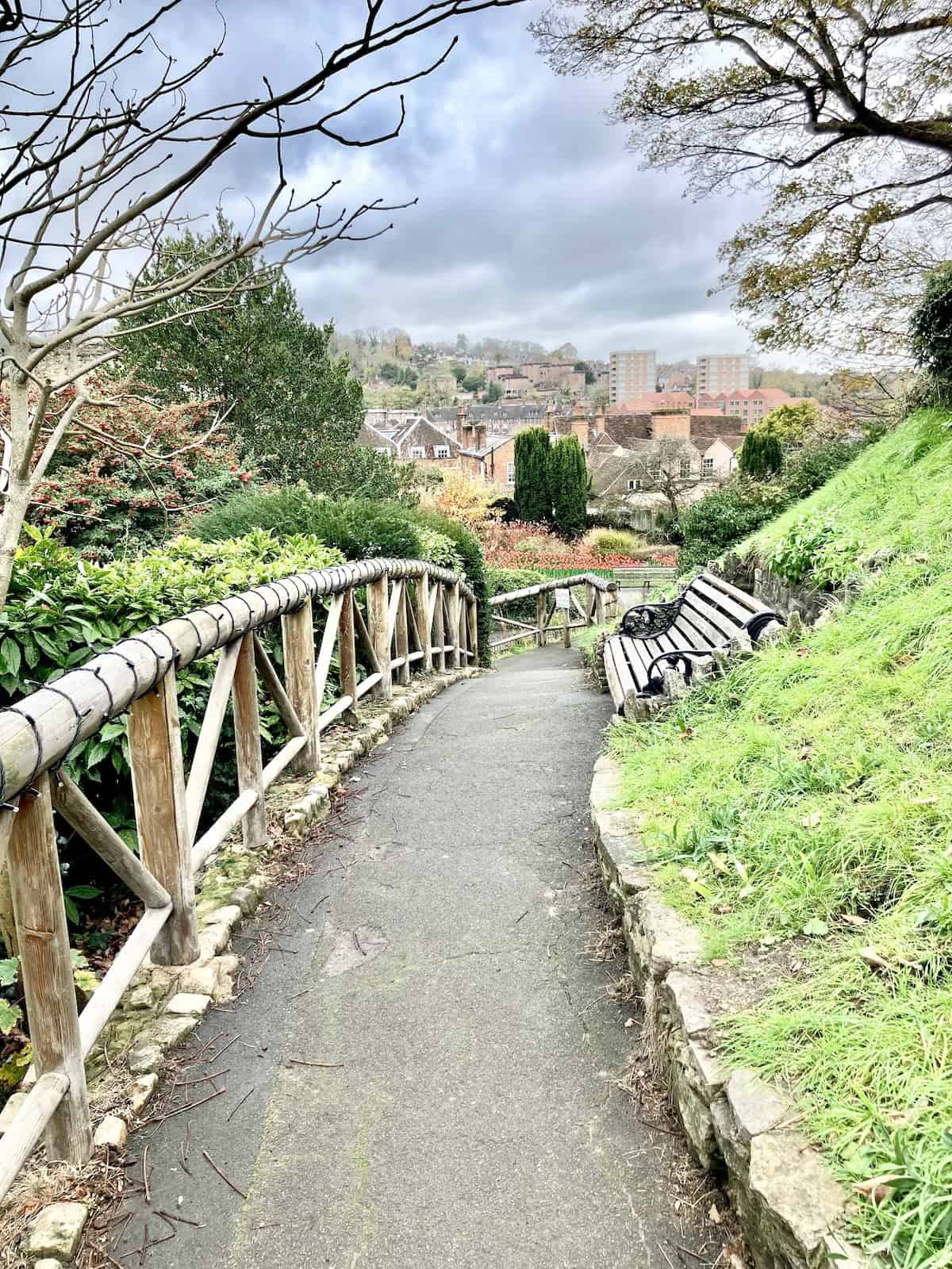 The grounds around Guildford Castle.