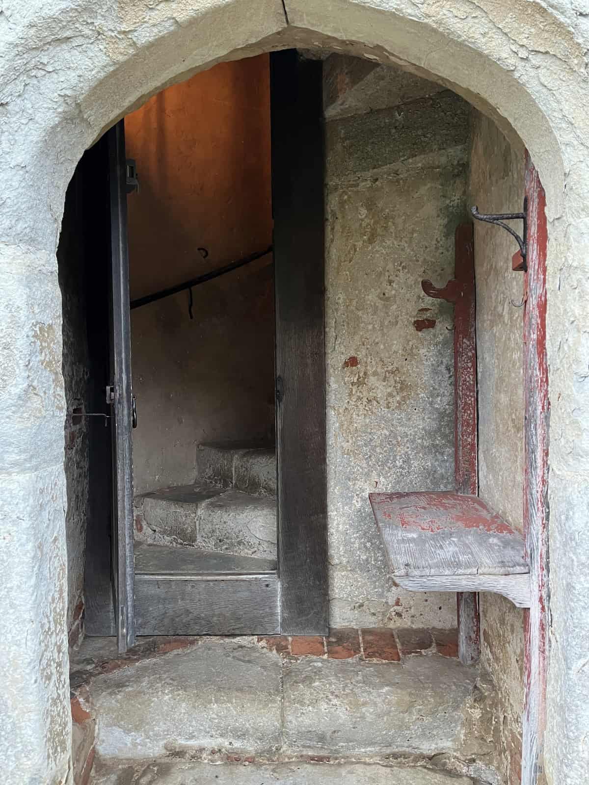 The stairs up to the attic in Knole.