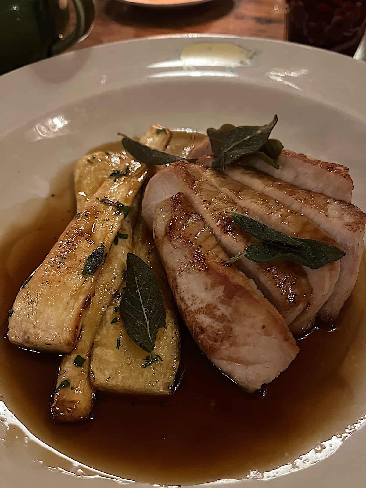 Dinner at the Pig at New Forest.