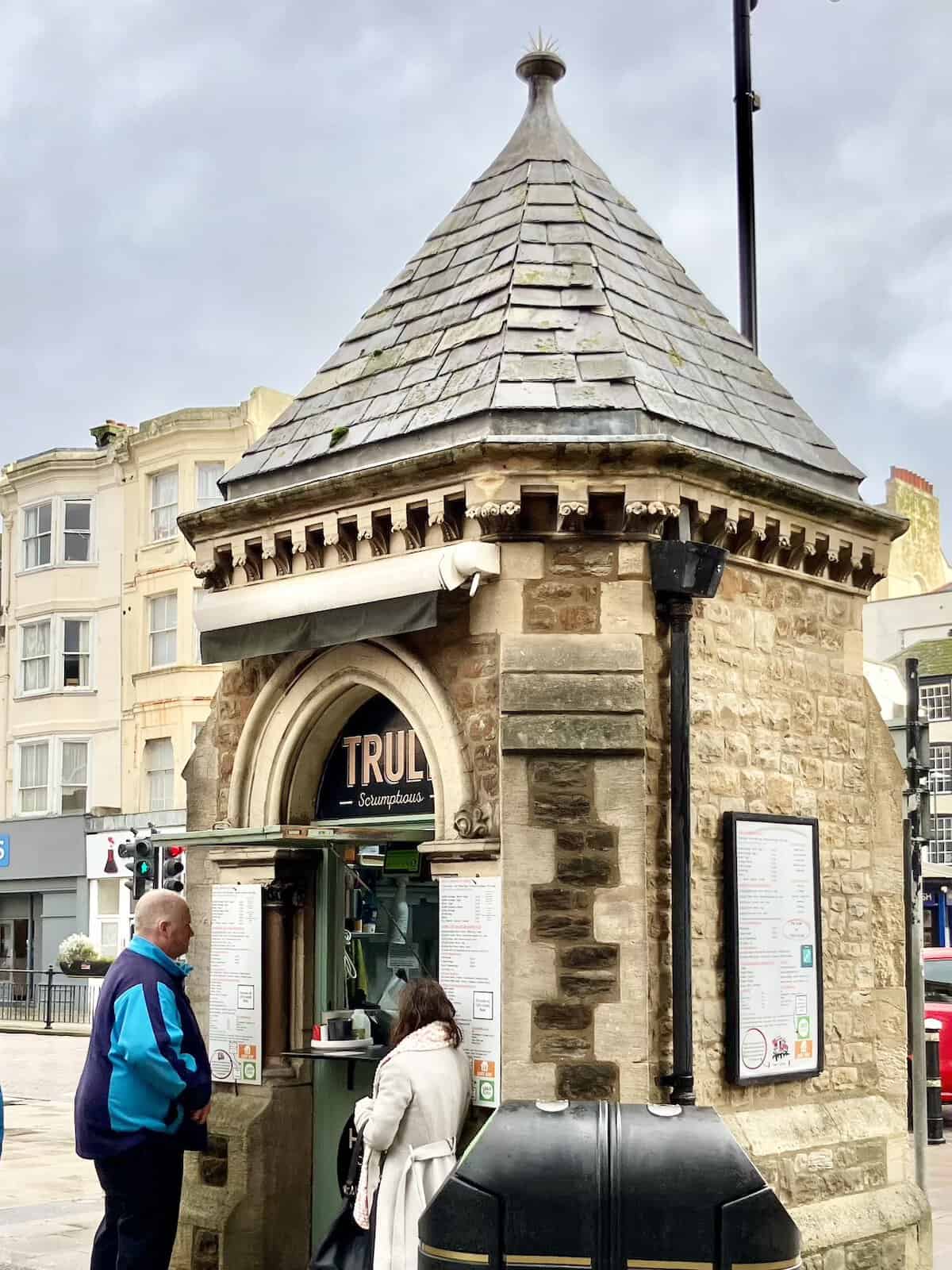 Coffee booth in Hastings.