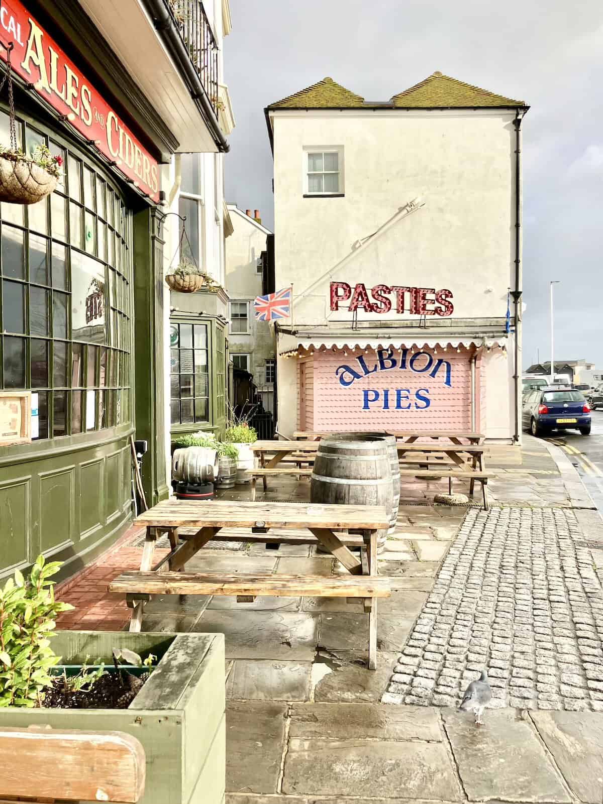 A heritage pub on the seafront in Hastings.