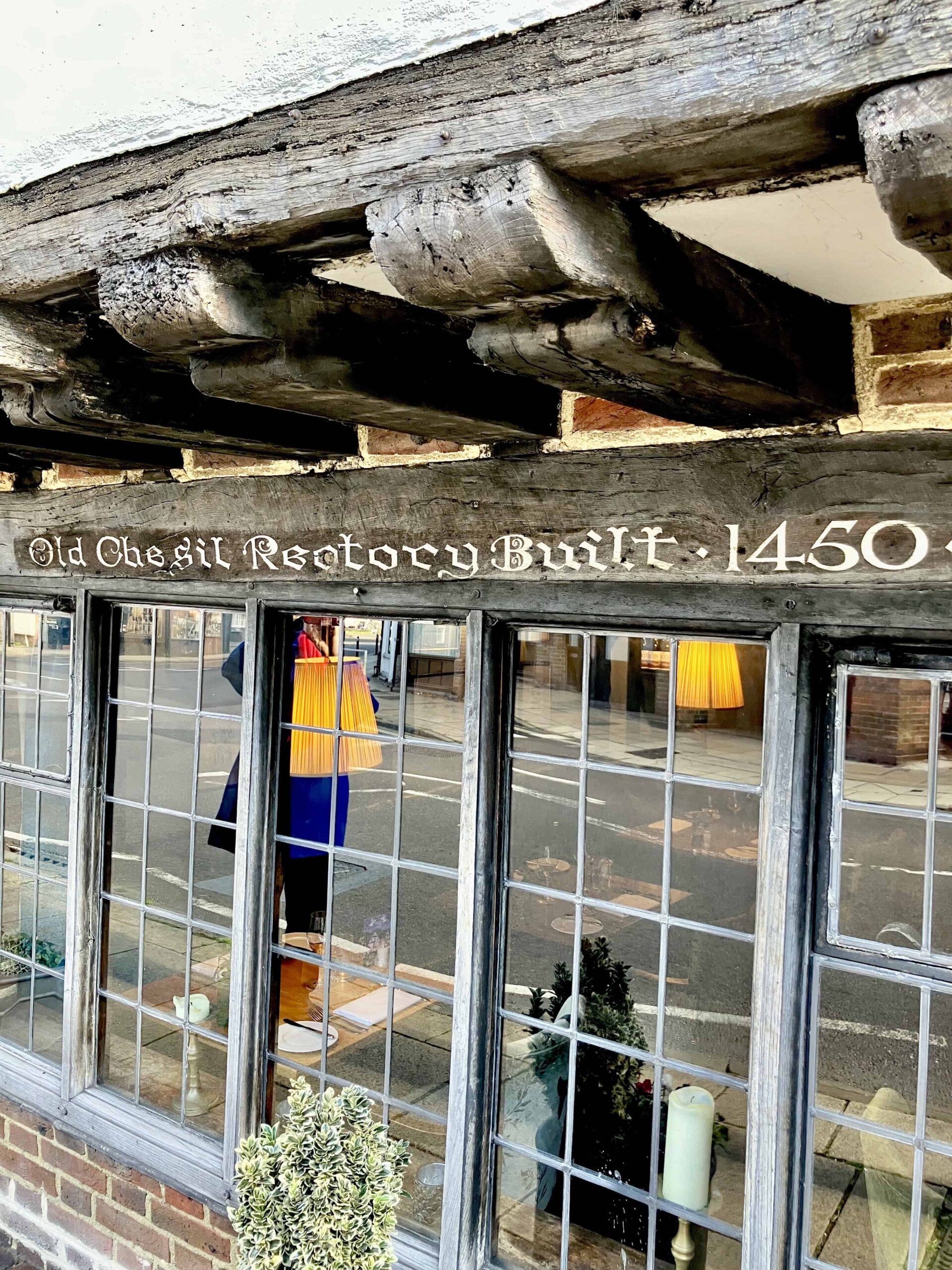 Old Chesil Rectory restaurant in Winchester, England.