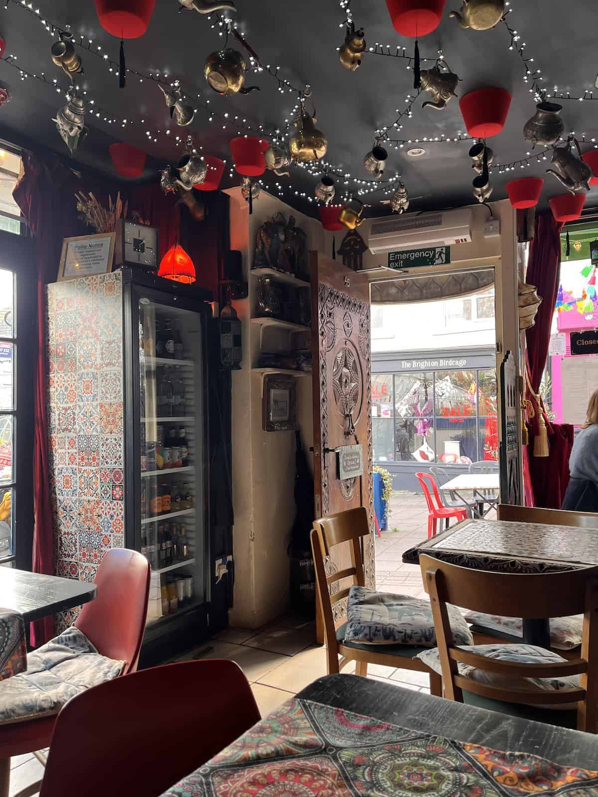 Blue Man African cafe in Brighton.