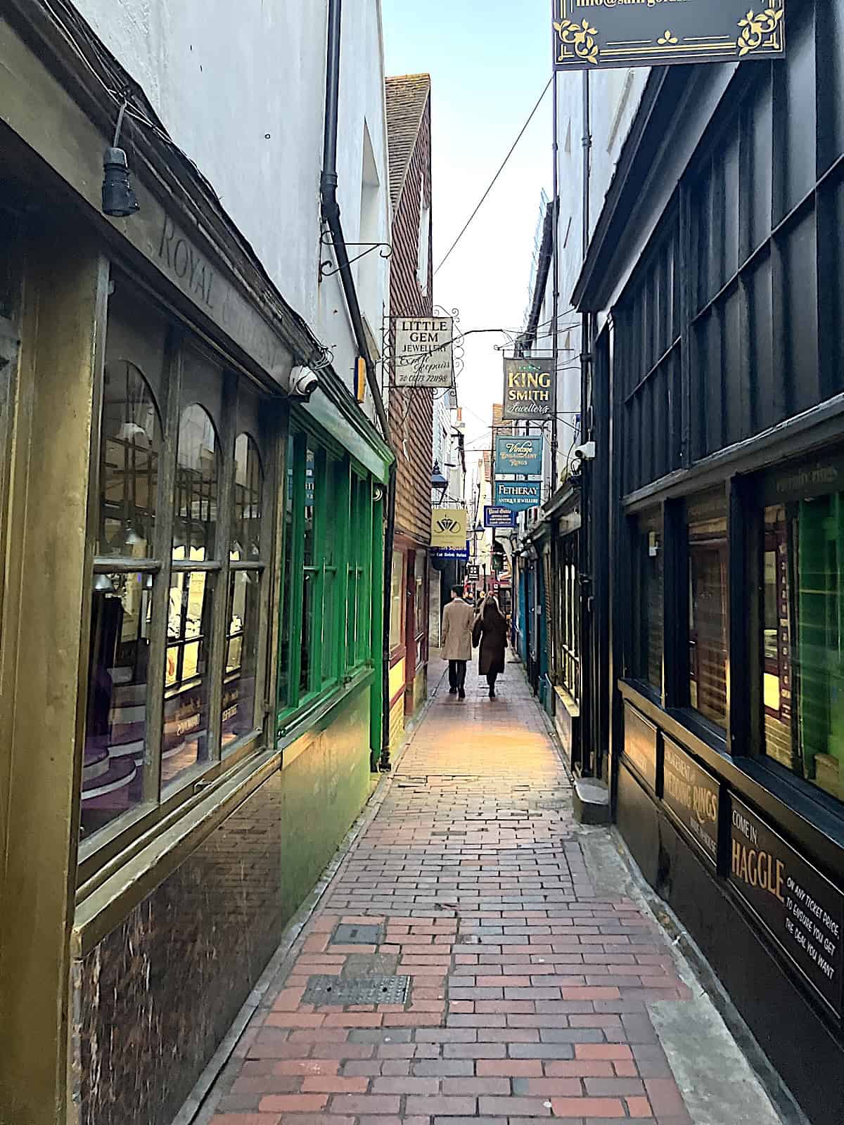The Lanes in Brighton.