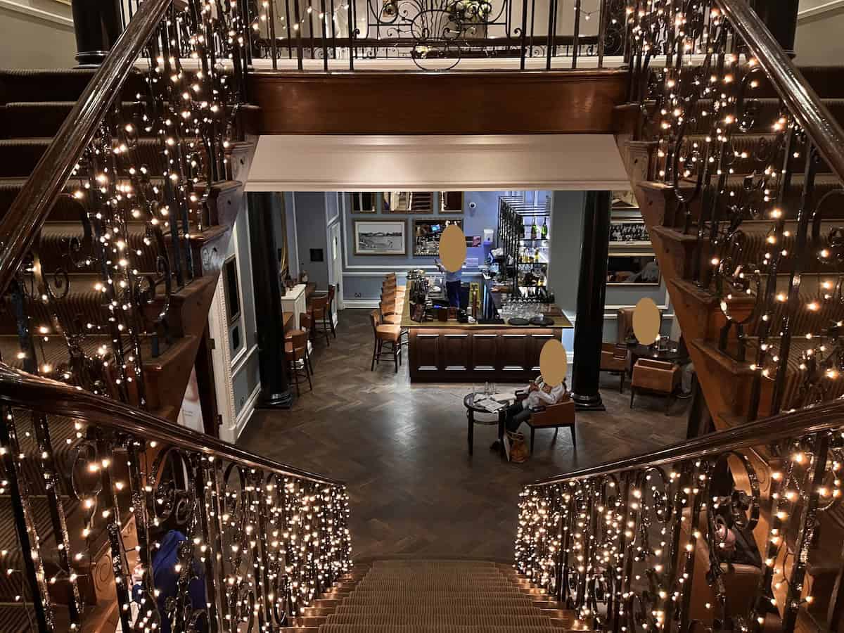 The lobby of Hotel du vin Wimbledon.