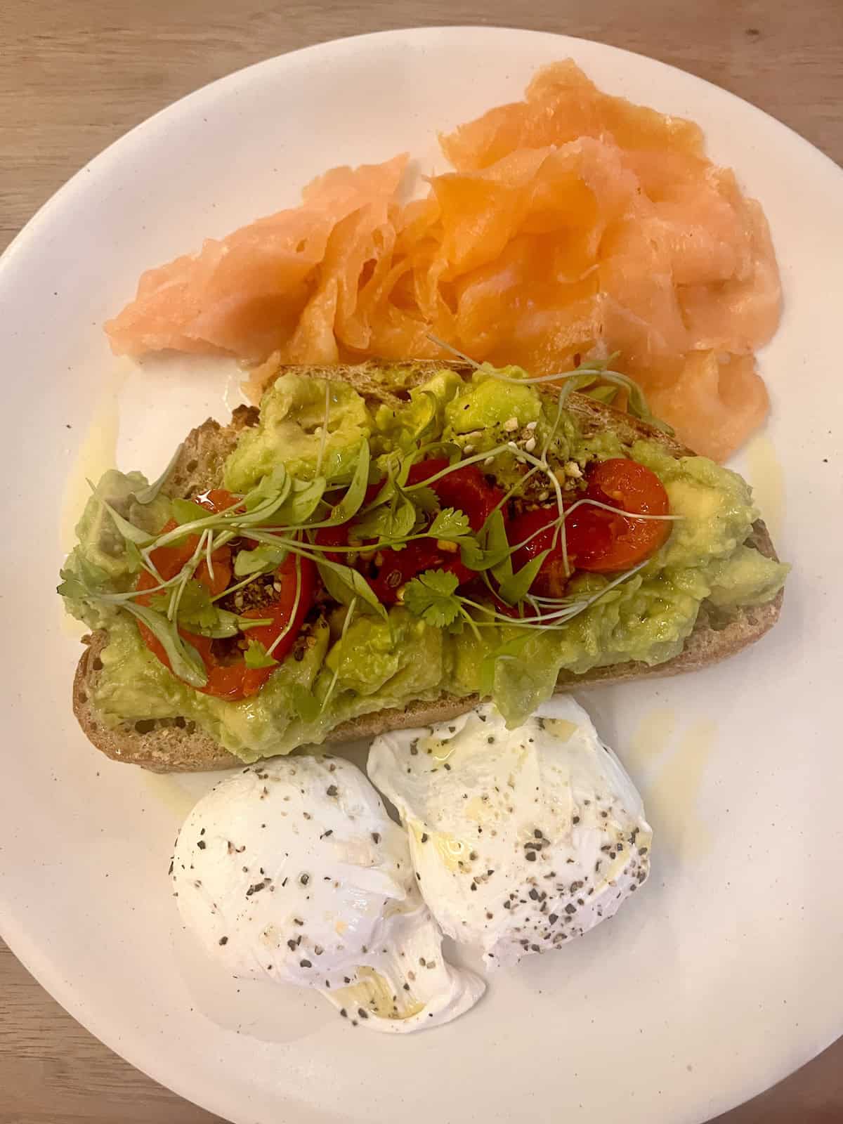 Breakfast at the Watch House in Shad Thames.