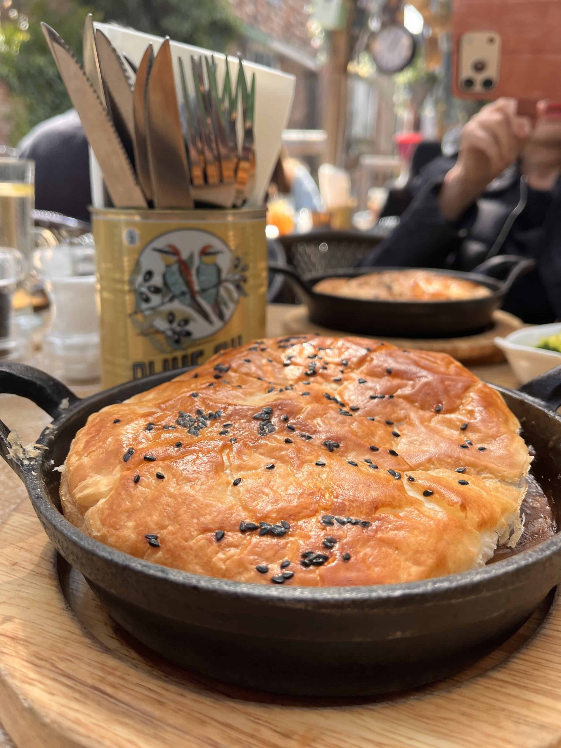 A puff pastry pie from Old Weaver's House in Canterbury.