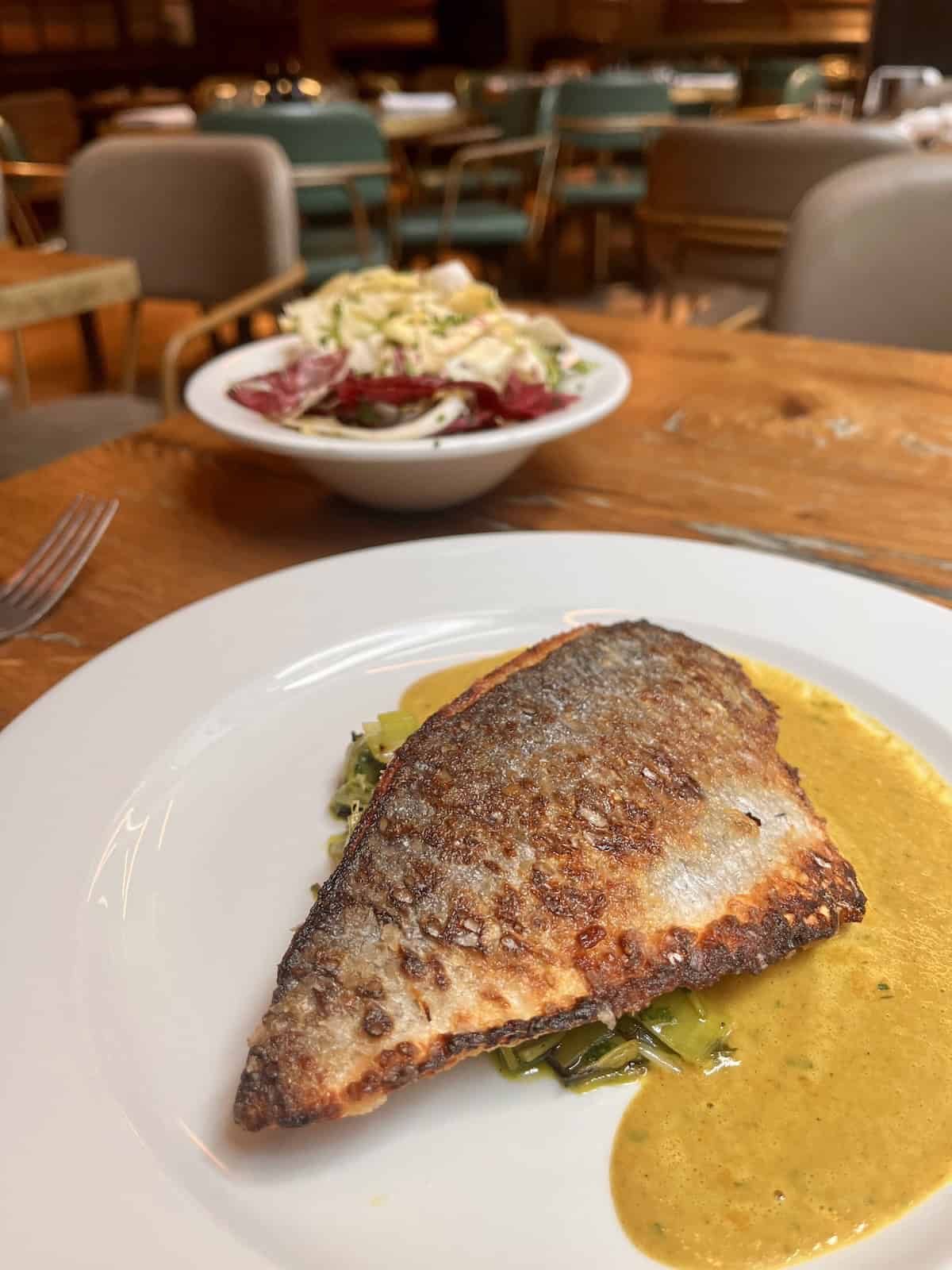 Grilled fish at Coal Shed.