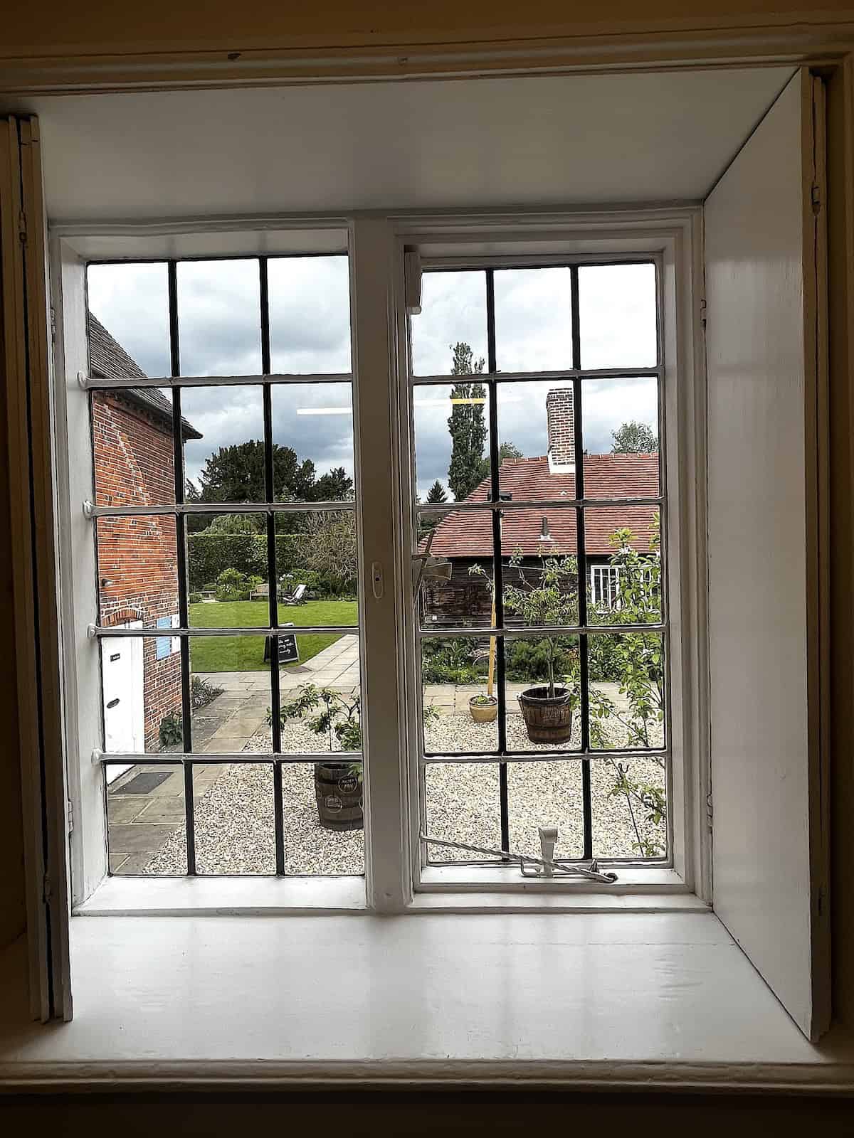 View from Jane Austen's bedroom in Chawton.